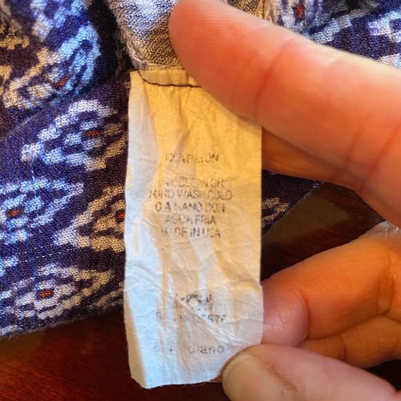 Ezra Hailey Geo Print Tie Short Sleeve Dress - Picture 11 of 13